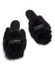 Dolce & Gabbana Women's Logo Dyed Lamb Hair Mules - 4