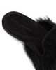 Dolce & Gabbana Women's Logo Dyed Lamb Hair Mules - 5