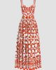Dolce & Gabbana Women's Majolica-Print Cotton Poplin Midi Dress - 1