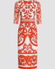 Dolce & Gabbana Women's Majolica Silk-Blend Midi Dress - 1