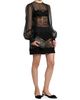 Dolce & Gabbana Women's Organza Lace-Panel Minidress - 2