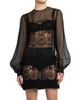 Dolce & Gabbana Women's Organza Lace-Panel Minidress - 3