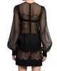 Dolce & Gabbana Women's Organza Lace-Panel Minidress - 5