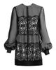 Dolce & Gabbana Women's Organza Lace-Panel Minidress - 8