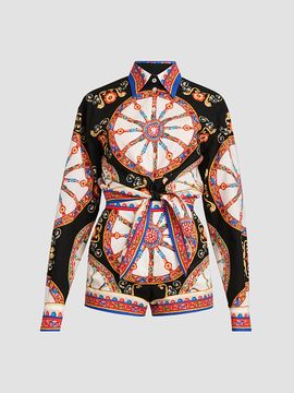 Dolce & Gabbana Women's Printed Cotton Romper