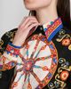 Dolce & Gabbana Women's Printed Cotton Tie-Front Shirt - 5