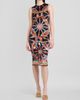 Dolce & Gabbana Women's Printed Satin Sheath Midi Dress - 2