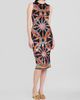 Dolce & Gabbana Women's Printed Satin Sheath Midi Dress - 4