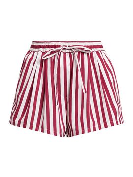 Dolce & Gabbana Women's Rigato Stripe Cotton-Silk Drawstring Shorts