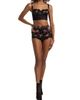 Dolce & Gabbana Women's Rose Lace-Trim Longline Balconette Bra - 2
