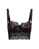 Dolce & Gabbana Women's Rose Lace-Trim Longline Balconette Bra - 7