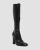 Dolce & Gabbana Women's Round Toe 90MM Leather Knee-High Boots - 3