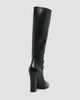 Dolce & Gabbana Women's Round Toe 90MM Leather Knee-High Boots - 4