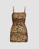Dolce & Gabbana Women's Ruched Leopard Silk Charmeuse Mini Dress - 1