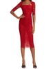 Dolce & Gabbana Women's Ruched Tulle Midi-Dress - 2