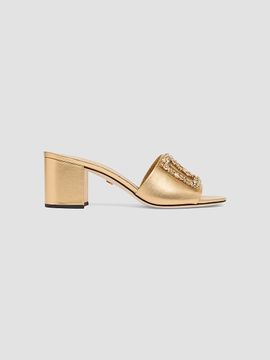 Dolce & Gabbana Women's SGX D & G Cutout Leather Sandals