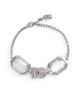 Dolce & Gabbana Women's Silvertone & Crystal Logo Chain Bracelet - 1