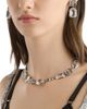 Dolce & Gabbana Women's Silvertone & Crystal Logo Drop Earrings - 2
