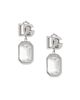 Dolce & Gabbana Women's Silvertone & Crystal Logo Drop Earrings - 3