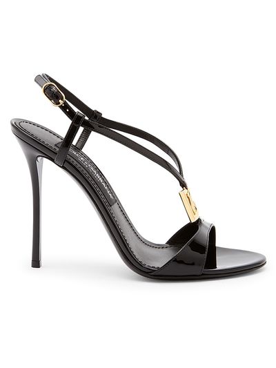 Dolce & Gabbana Women's Vernice 105MM Patent Leather Stiletto Sandals
