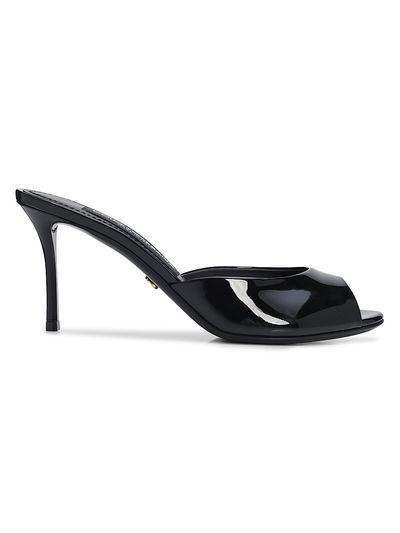 Dolce & Gabbana Women's Vernice 75MM Patent Leather Mules