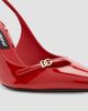Dolce & Gabbana Women's Vernice 90MM Leather Stiletto Slingback Pumps - 5