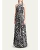Dolce & Gabbana Zebra-Print One-Shoulder Silk Chiffon Gown - 3