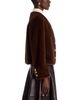 Dolce Cabo Dolce Cabo Faux Fur Collarless Gold Tone Button Jacket - 4