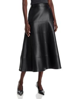 Dolce Cabo Dolce Cabo Faux Leather Full Circle Skirt