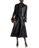 Dolce Cabo Dolce Cabo Faux Leather Ruffle Trim Jacket - 2