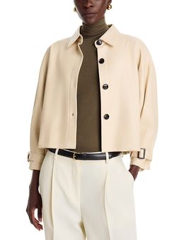 Dolce Cabo Dolce Cabo Faux Leather Short Trench Coat