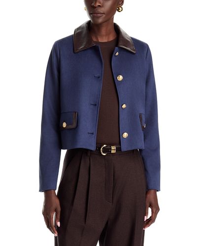 Dolce Cabo Dolce Cabo Faux Leather Trim Faux Suede Jacket