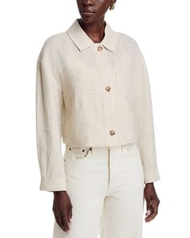 Dolce Cabo Dolce Cabo Linen Blend Cropped Jacket