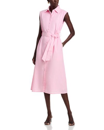 Dolce Cabo Dolce Cabo Sleeveless Belted Shirt Dress