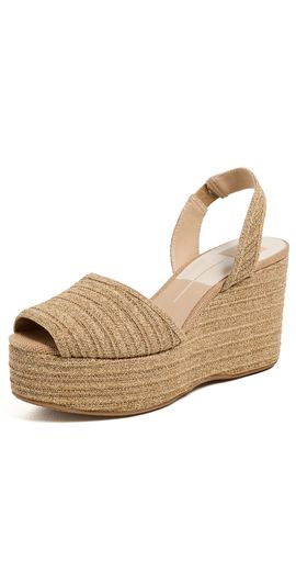 Dolce Vita Dolce Vita Akera Wedge Espadrilles Natural Raffia