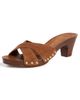Dolce Vita Dolce Vita Averie Nubuck Leather Clogs Brown - 1