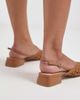 Dolce Vita Dolce Vita Birdie woven slingback pointed toe flats in tan leather-Brown - 4