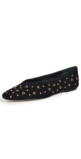 Dolce Vita Dolce Vita Caret Stud Flats Onyx Suede