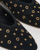 Dolce Vita Dolce Vita Caret Stud Flats Onyx Suede - 6