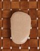 Dolce Vita Dolce Vita Dionne hard case pearlescent clutch purse with gold-tone detail in taupe-White - 3