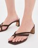 Dolce Vita Dolce Vita Gessie Heeled Thong Sandals DK Brown Nubuck - 3