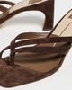 Dolce Vita Dolce Vita Gessie Heeled Thong Sandals DK Brown Nubuck - 6