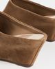 Dolce Vita Dolce Vita Hilah Suede Wedge Mules Light Brown Suede - 4