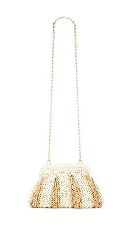 Dolce Vita Dolce Vita Hydra Framed Raffia Clutch