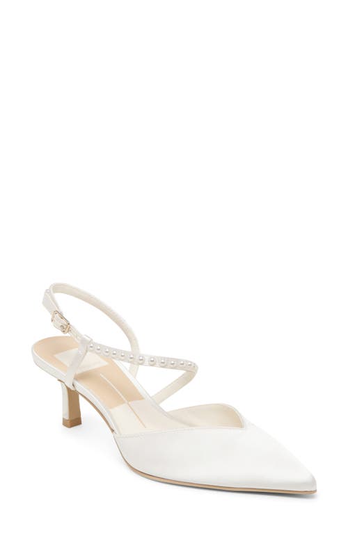 Dolce Vita Dolce Vita Kamra Pearl Slingback Pointed Toe Pump