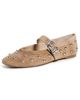 Dolce Vita Dolce Vita Mikel Stud Flats Lt Brown Suede - 1