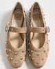 Dolce Vita Dolce Vita Mikel Stud Flats Lt Brown Suede - 5