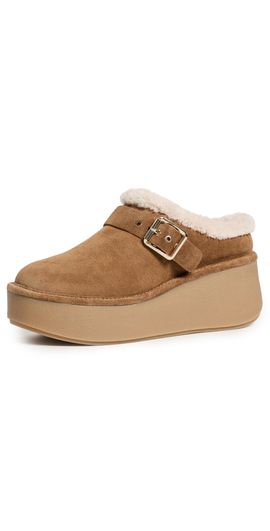 Dolce Vita Dolce Vita Oslo Plush Mules Light Brown Suede