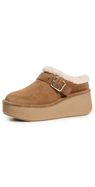 Dolce Vita Dolce Vita Oslo Plush Mules Light Brown Suede