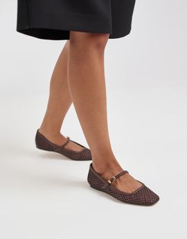 Dolce Vita Dolce Vita Reyes mesh ballet flats in brown
